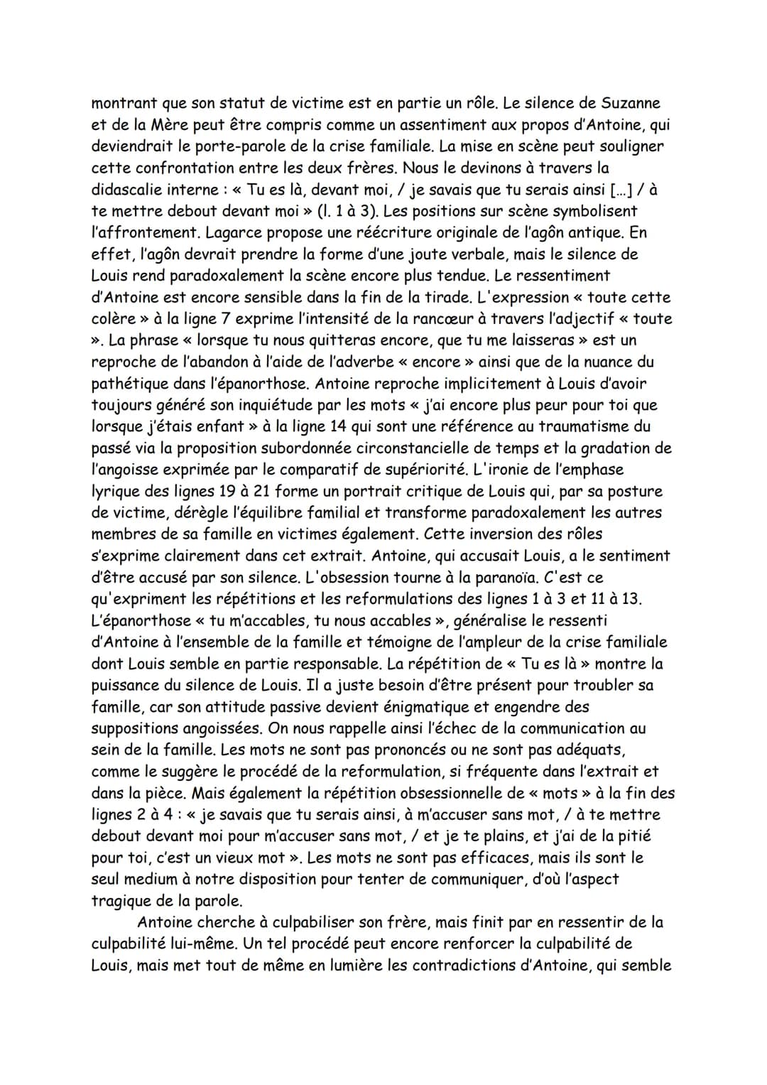 Texte 13
Théâtre, « Un échec de la parole ? », Juste la Fin du Monde,
2.3, Jean-Luc Lagarce, 1990
Intro :
Auteur : Jean-Luc Lagarce est un d