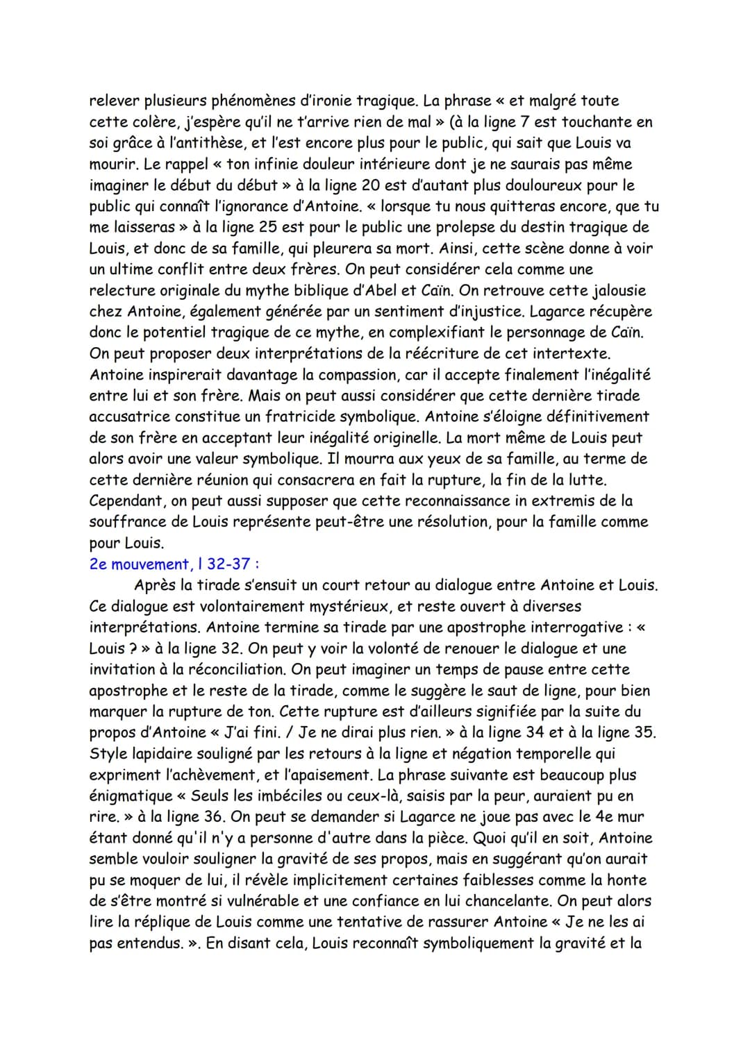 Texte 13
Théâtre, « Un échec de la parole ? », Juste la Fin du Monde,
2.3, Jean-Luc Lagarce, 1990
Intro :
Auteur : Jean-Luc Lagarce est un d