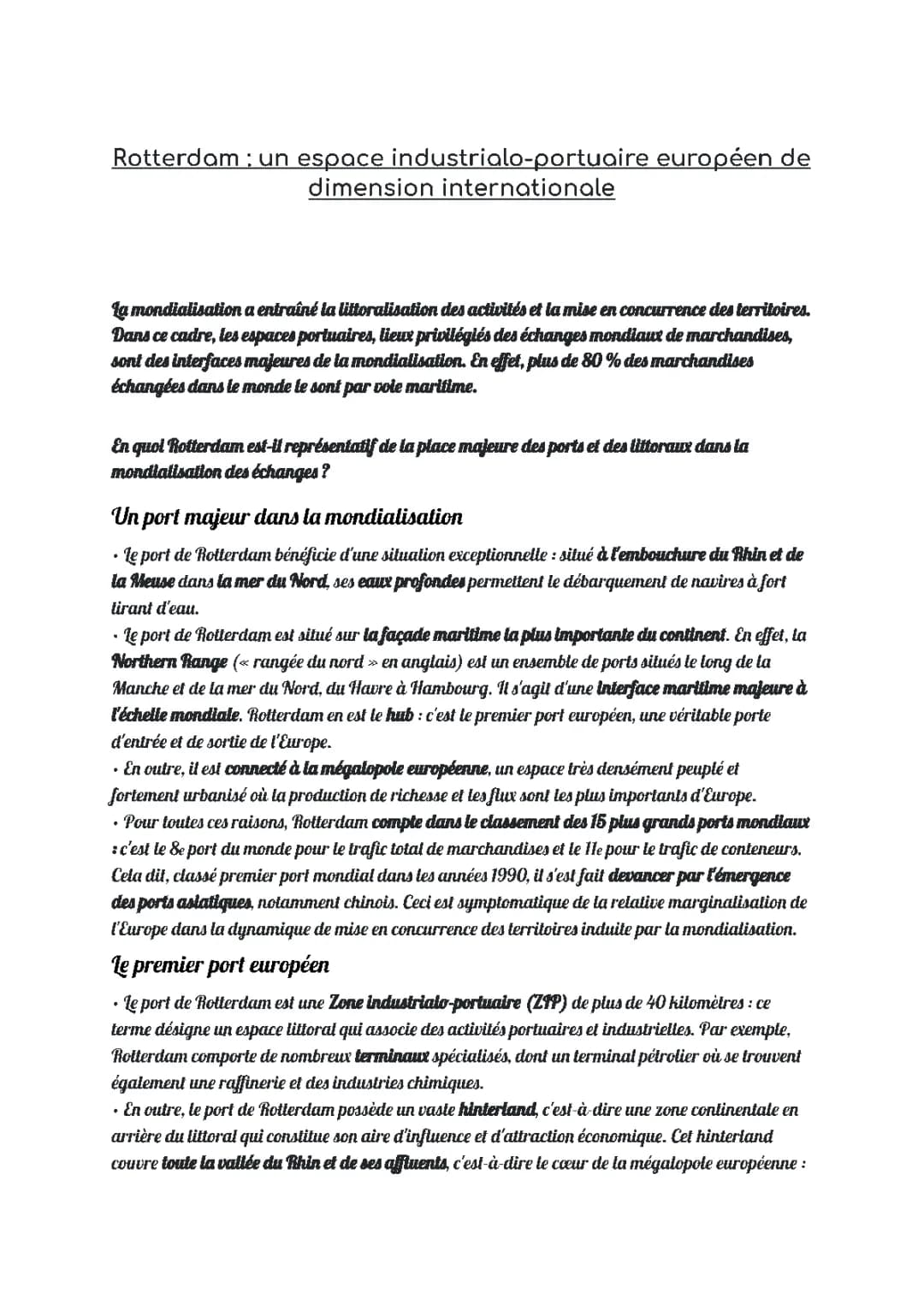 Port de Rotterdam: Localisation, Histoire, et Rôle dans la Mondialisation