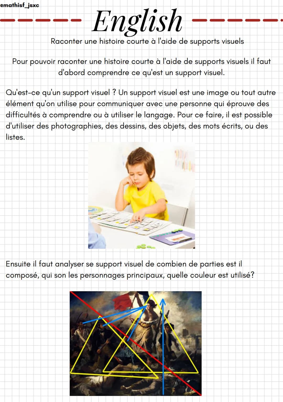 @mathisf_jsxc
English
Raconter une histoire courte à l'aide de supports visuels
Pour pouvoir raconter une histoire courte à l'aide de suppor