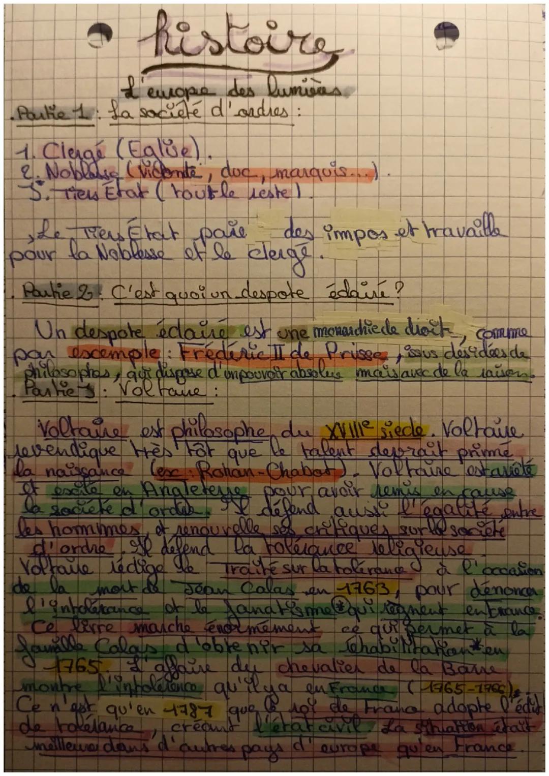 l'Europe des lumières 