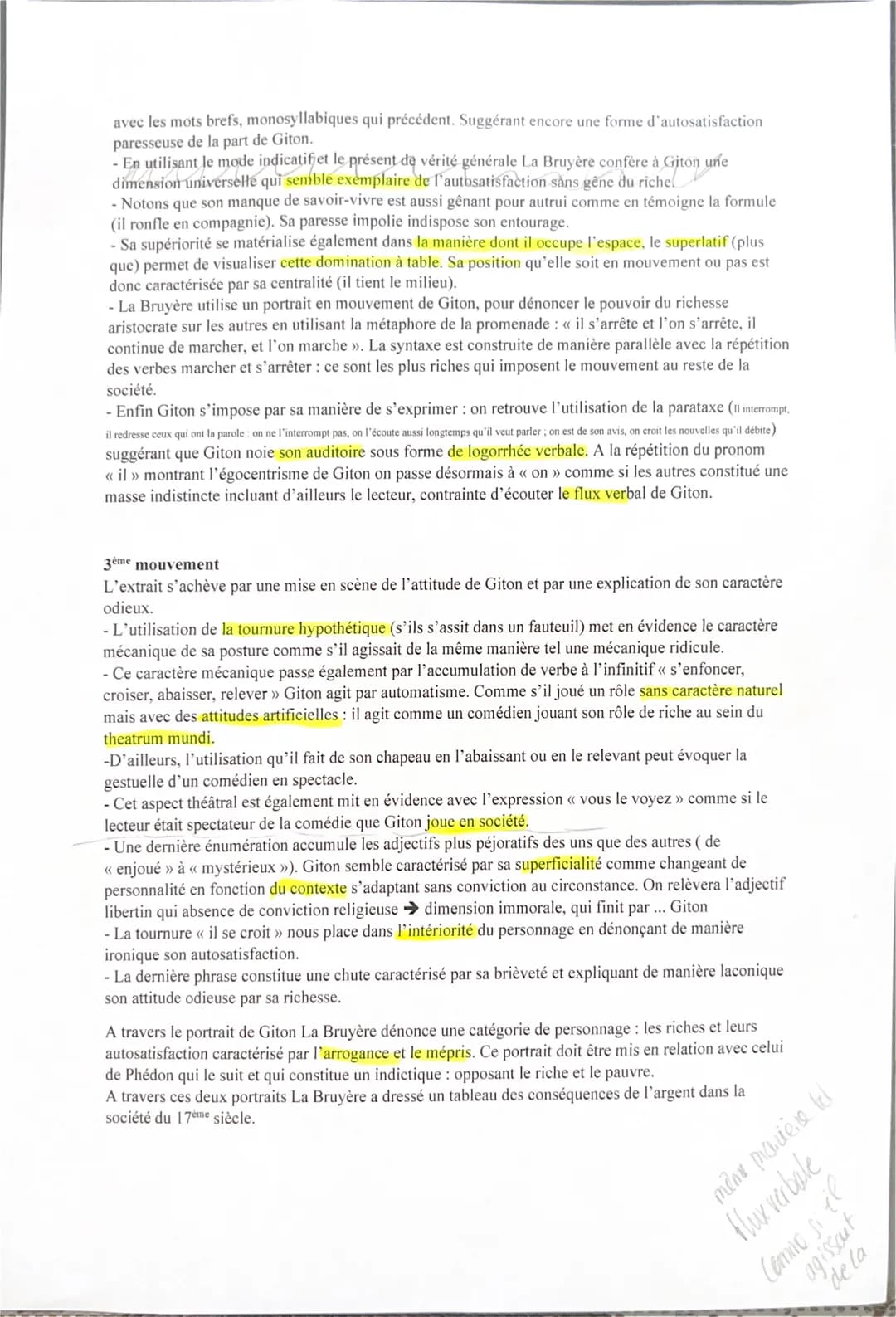 Lecture linéaire 15- Les Caractères
- Insister sur le classicisme
- La Bruyère entreprend de dresser un portrait satirique de ses contempora