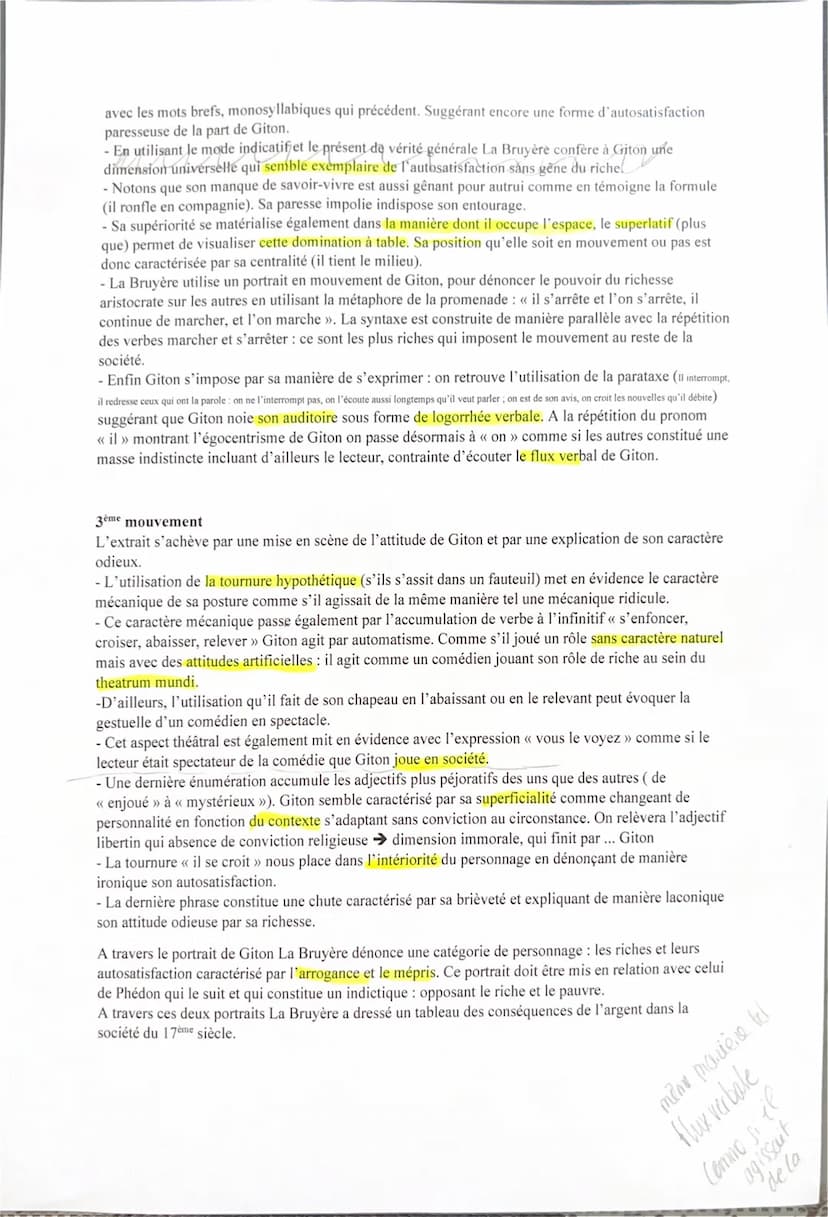 Lecture linéaire 15- Les Caractères
- Insister sur le classicisme
- La Bruyère entreprend de dresser un portrait satirique de ses contempora