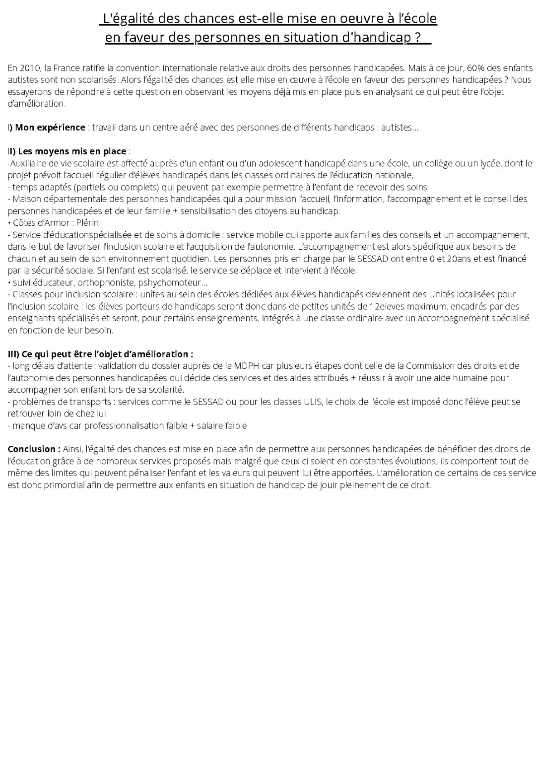 Comment l'école aide les enfants handicapés : Loi 2005, inclusion et plus