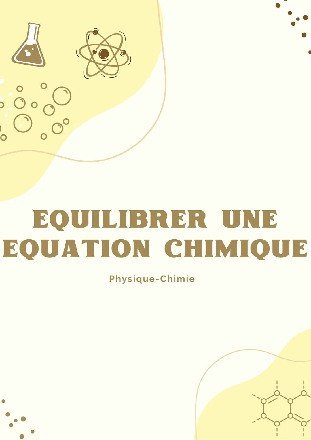 EQUILIBRER UNE
EQUATION CHIMIQUE
Physique-Chimie EQUATION DE RÉACTION CHIMIQUE
carbone dioxygène
C + 0₂
RÉACTIFS
consommés
dioxyde de carbon