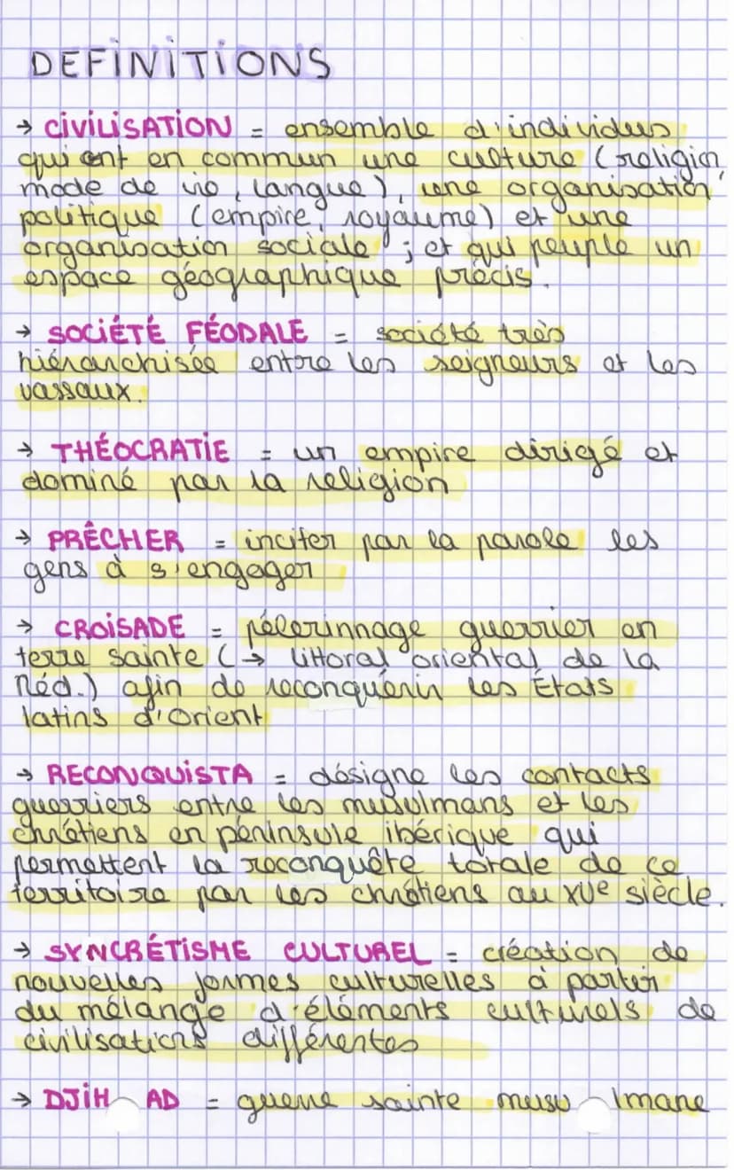 oire
his to
H2
La méditerranée médiévale :
espace d'échanges et de conflits
- XIe siècle - conquête de la sicile
par les chrétiens
10 1146-
