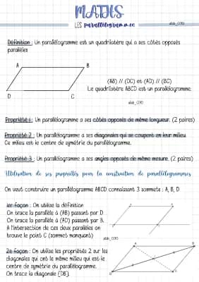 Know Maths : Les parallélogrammes thumbnail