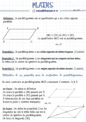 Know Maths : Les parallélogrammes thumbnail