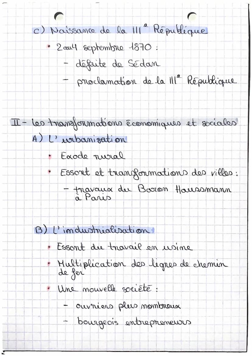 les transformations politiques et sociales
de la France de 1848 à 1870
I-Les progrès de la démocratie
A) 11² République (1848-1851)
Revoluti
