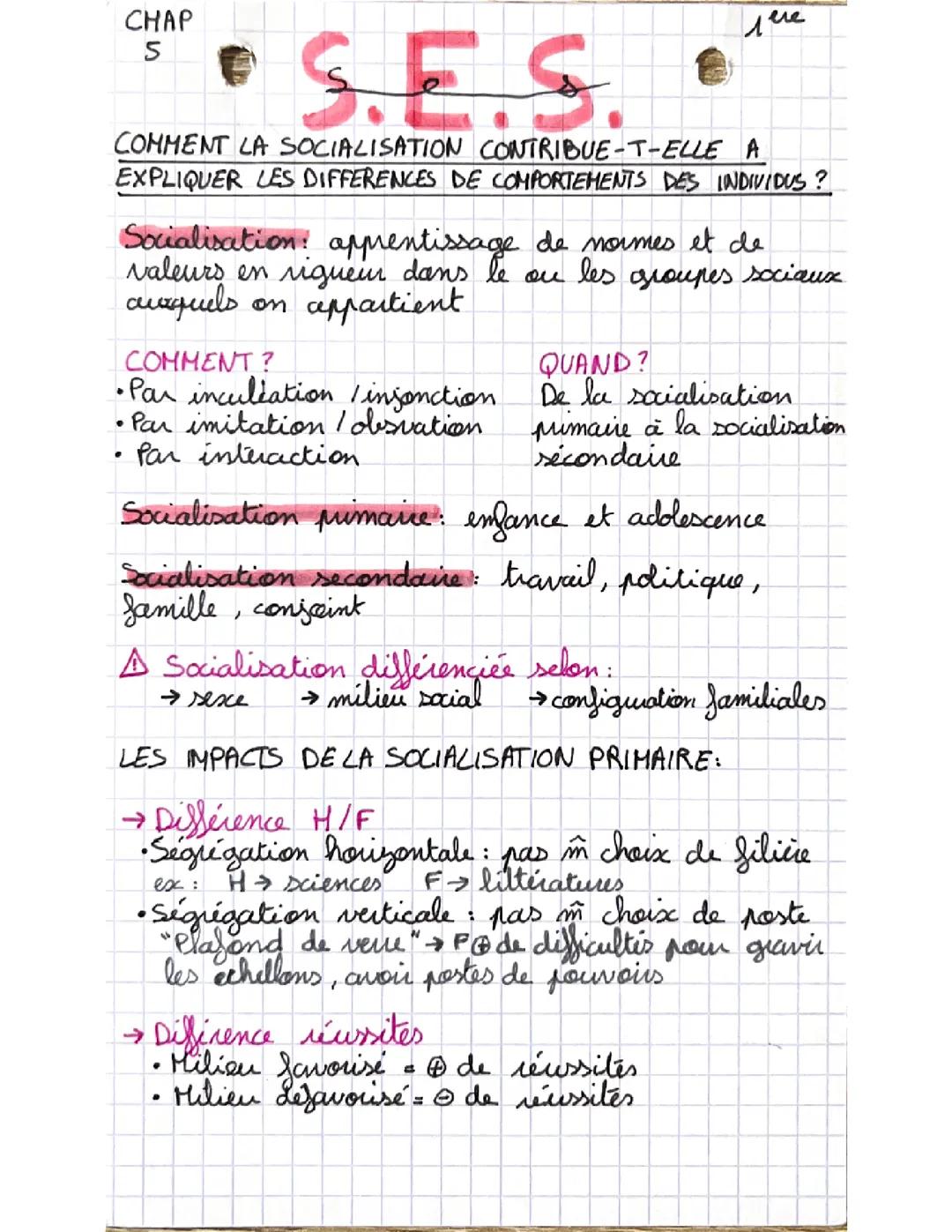 Comment la socialisation contribue-t-elle à expliquer les différences de comportement des individus 