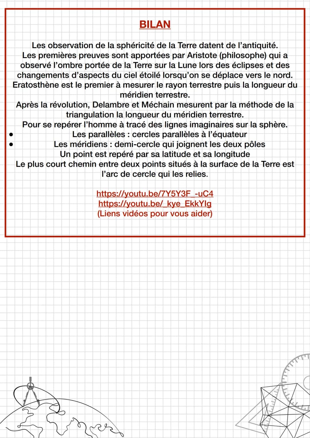 ●
Enseignement
scientifique
Thème 3: La terre un astre singulier
●
I
Chapitre 1: la forme de la terre
Pré-requis :
notion d'éclipse
Propagat