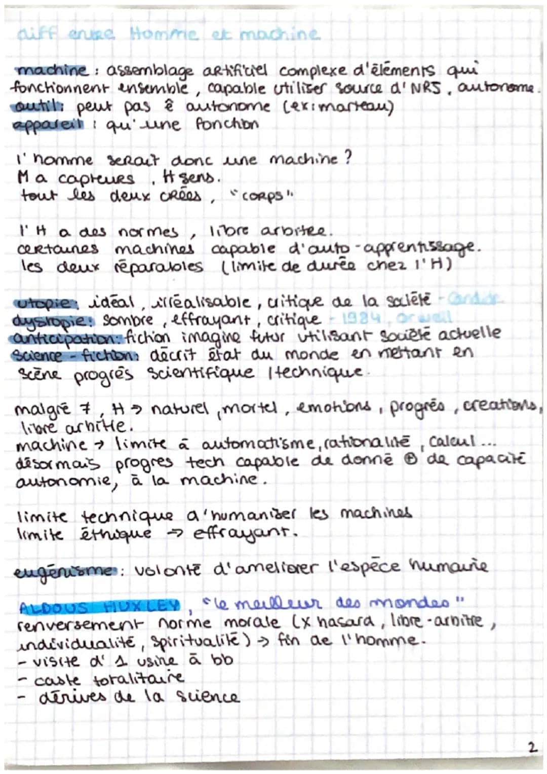 L'HUMAIN ET SES LIMITES
INTRODUCTION
berason homo faber.
anthropocentrisme : ++ est fait par I'H et pour I'H →ige
anthropocene ère géologiqu