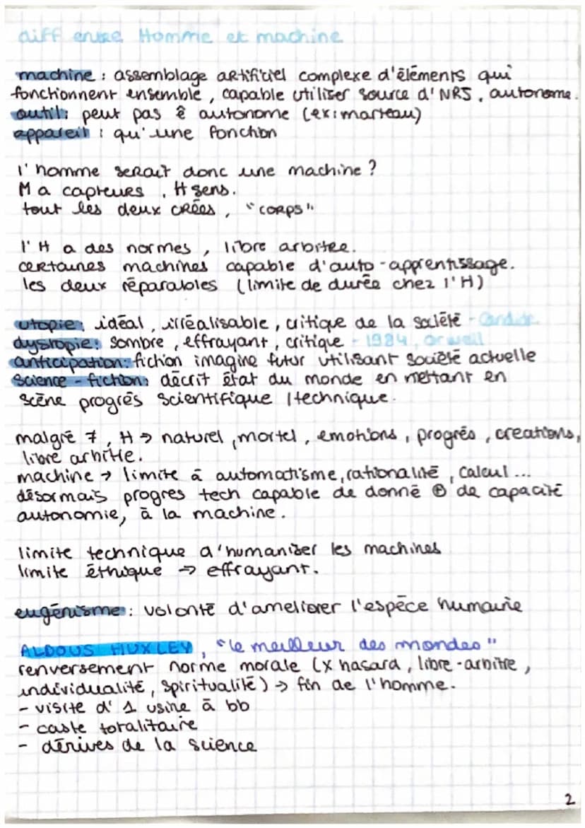 L'HUMAIN ET SES LIMITES
INTRODUCTION
berason homo faber.
anthropocentrisme : ++ est fait par I'H et pour I'H →ige
anthropocene ère géologiqu