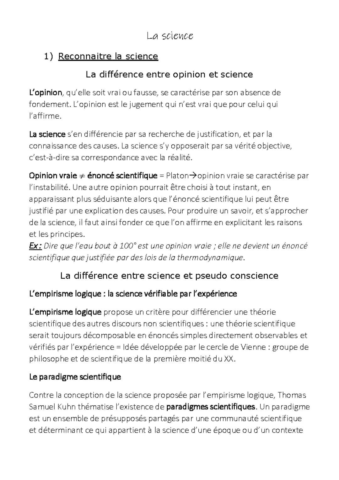 Découvre la Relation entre Science et Opinion: Thomas Kuhn et Karl Popper pour les Jeunes