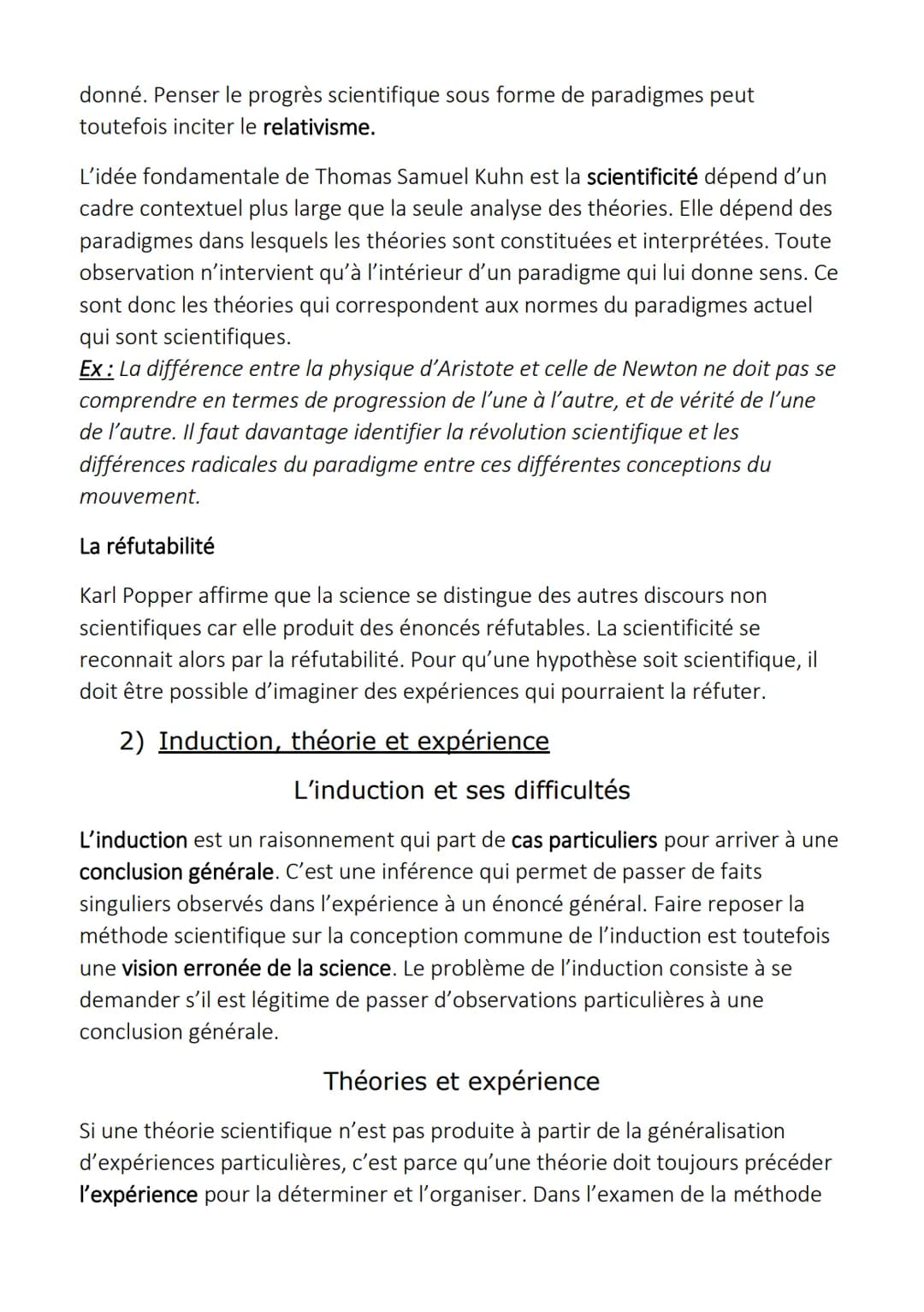 La science
1) Reconnaitre la science
La différence entre opinion et science
L'opinion, qu'elle soit vrai ou fausse, se caractérise par son a