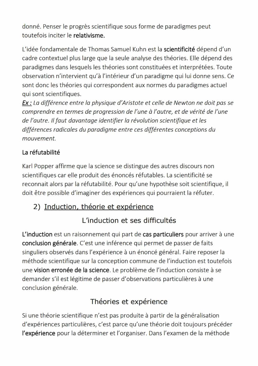 La science
1) Reconnaitre la science
La différence entre opinion et science
L'opinion, qu'elle soit vrai ou fausse, se caractérise par son a