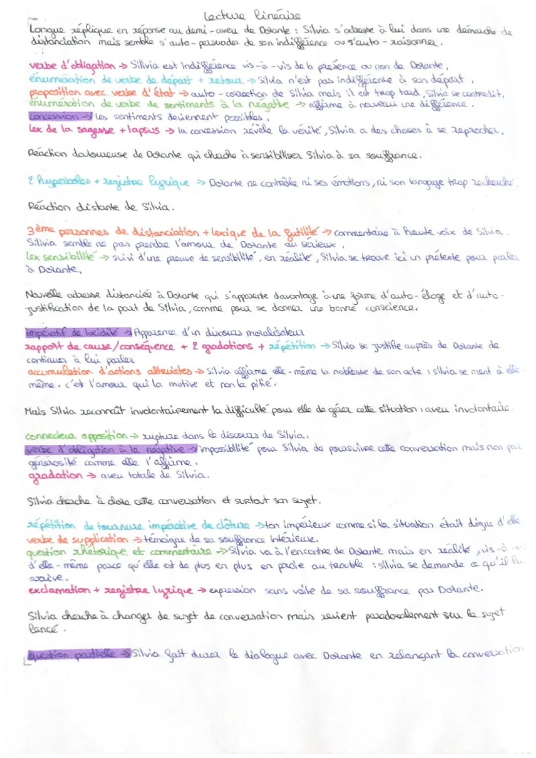 lecture linéaire
Dolante cupe le dialogue par une plainte douloureuse cachant mal son statet et
son amour.
lexique de l'obligation > Dotante