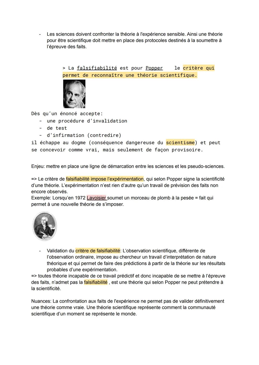 # la science:

- Qu'est ce qui fait la spécialité du travail scientifique?

Définition:
Tout travail scientifique est une perception de natu