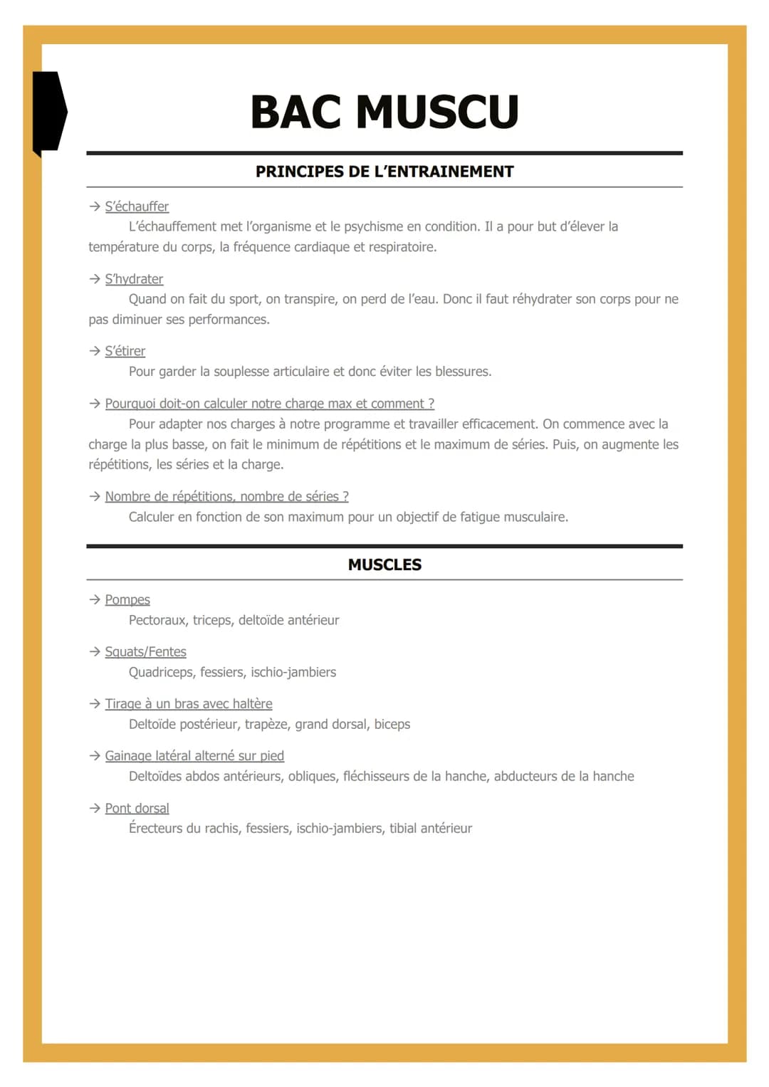 → S'échauffer
L'échauffement met l'organisme et le psychisme en condition. Il a pour but d'élever la
température du corps, la fréquence card