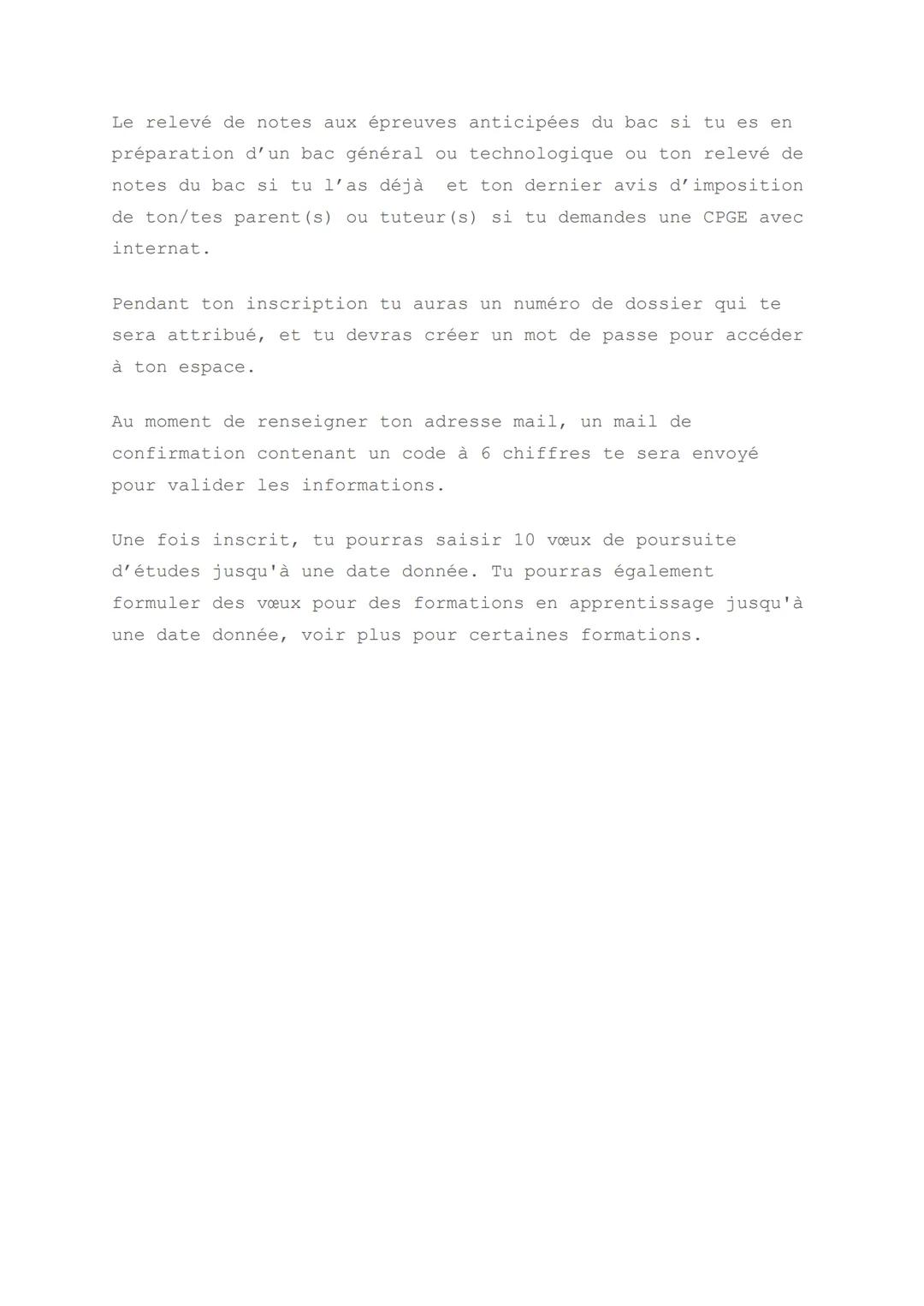 # Orientation

Qu'est ce que Parcoursup?

C'est une plateforme nationale de préinscription en première
année de l'enseignement supérieur en 