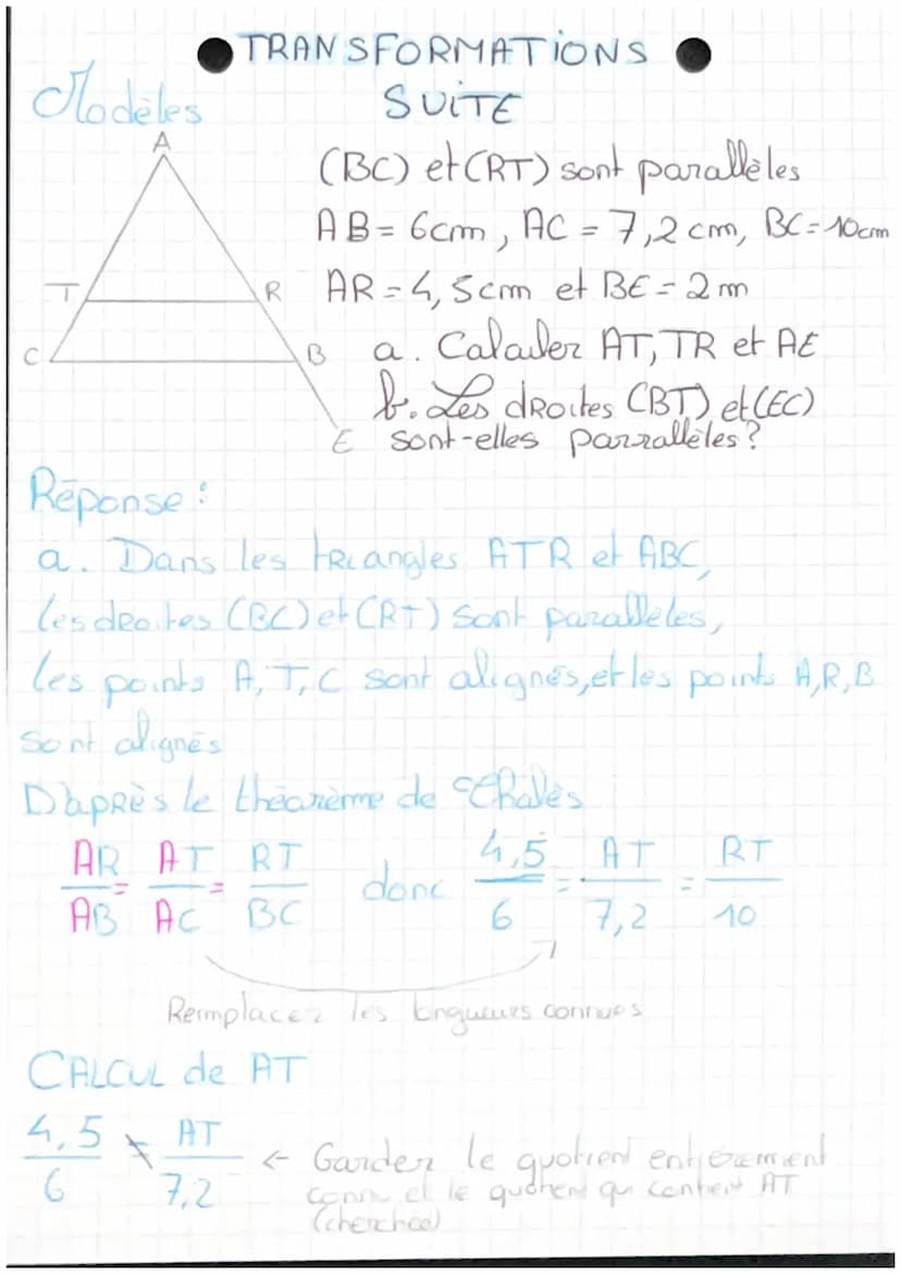 MATHS
chap 1: transformations
Un transformation géométrique est un procédé
qui permet à partie d'une figuze Cappelée Figure
Initiale) d'obte