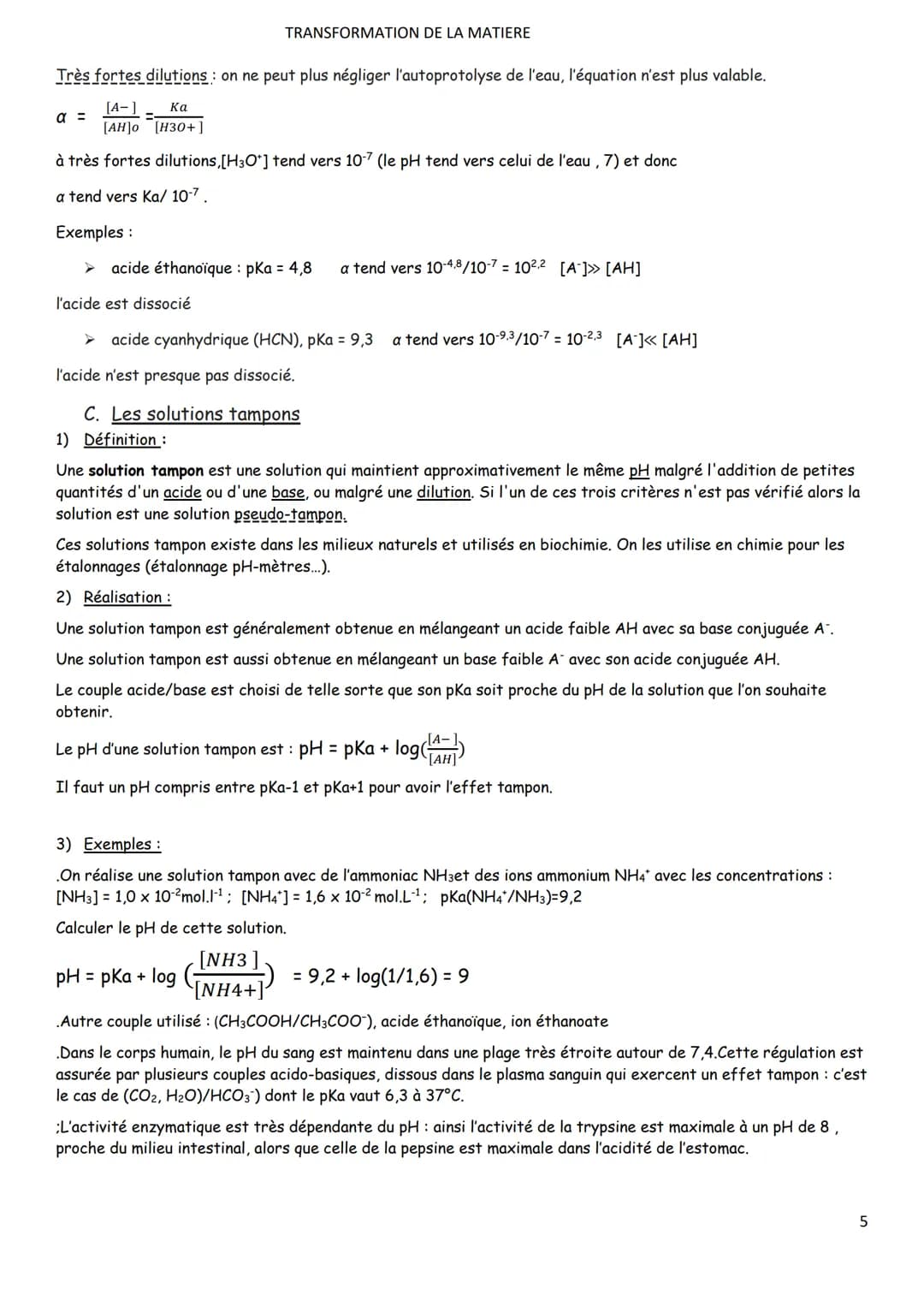 Chap.2
TRANSFORMATION DE LA MATIERE
REACTION ACIDO BASIQUE EN SOLUTION AQUEUSE
A.Rappels:
1) acides bases de Brönsted:
Une réaction acide-ba