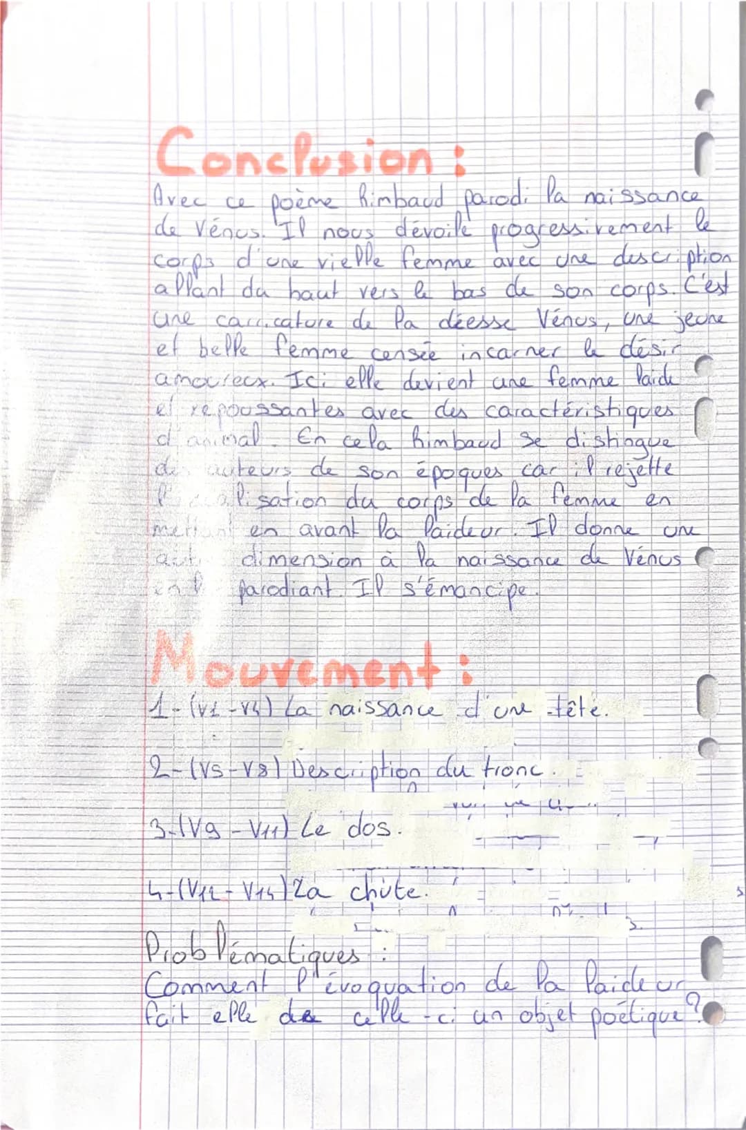 C
C
TEXTE 2: Venus Anadyomène,
Arthur Rimbaud
Née : 20 octobre 1854
Vénus Anadyomine
La vénus de Rimbaud i
Symbolise le choc entre
Arthur Ri