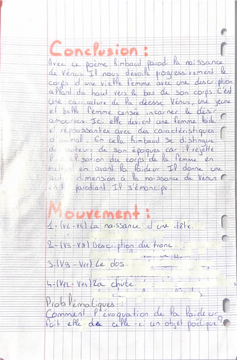 C
C
TEXTE 2: Venus Anadyomène,
Arthur Rimbaud
Née : 20 octobre 1854
Vénus Anadyomine
La vénus de Rimbaud i
Symbolise le choc entre
Arthur Ri