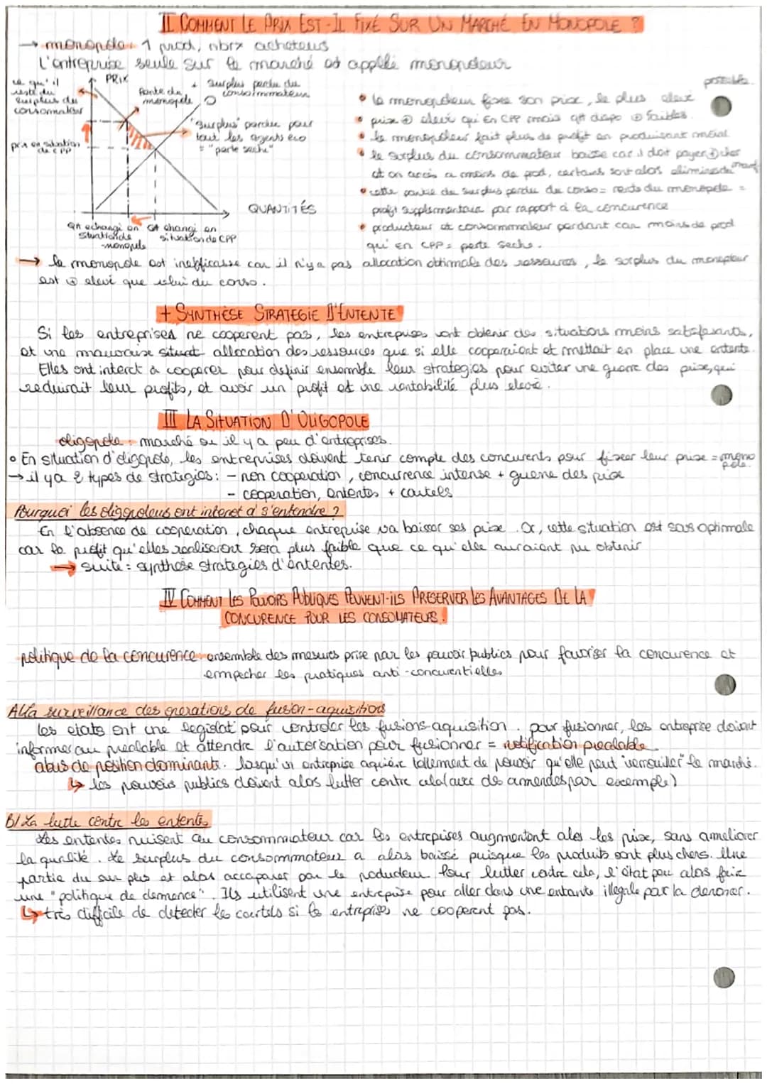 AN
les
SES int concurenciels fonctionnent -its?
XCCP
Monopole
-xatomicite
COP
·atomicité
-homogeneite
- libre entrée/sertie
-transparence
- 