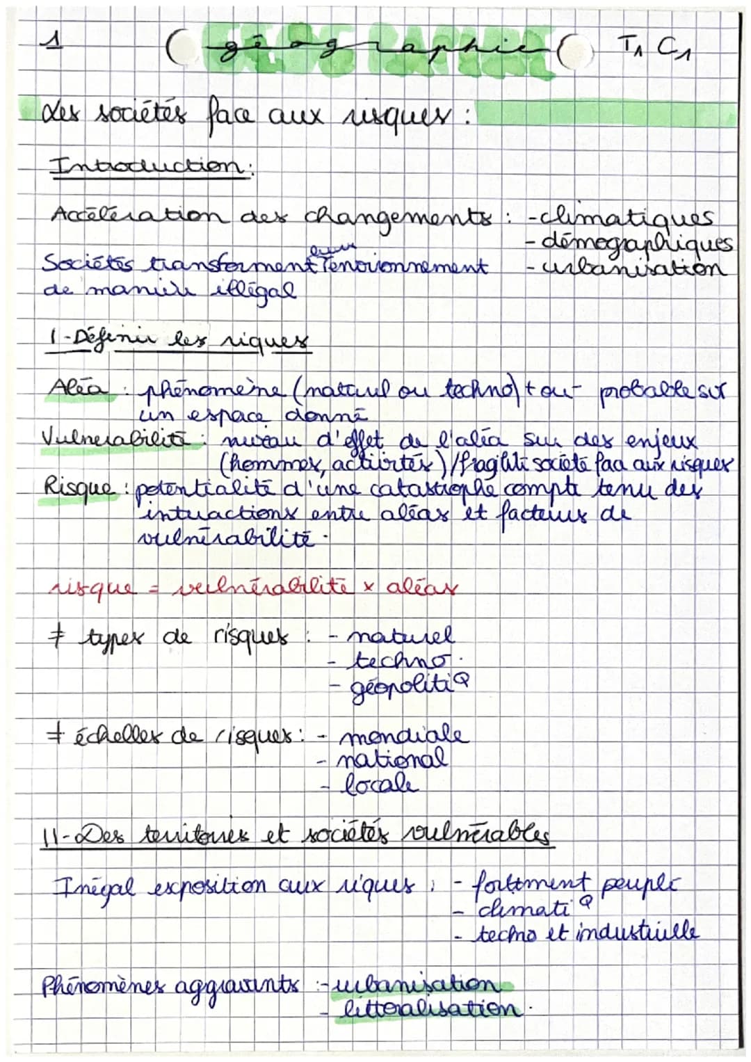 A
C
قه
Les sociétés face aux risques:
Introduction.
7
Acceleration des changements : -climatiques
-démographiques
urbanisation
Sociétés tran