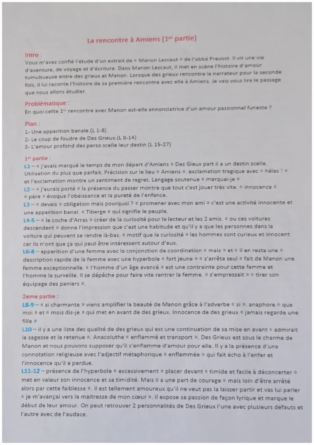 01 personnages en marge, plaisirs du romanesque
Manon Lescaut (1)
1
Texte 1.4
«Ma belle inconnue savait bien qu'on n'est
point trompeur à mo