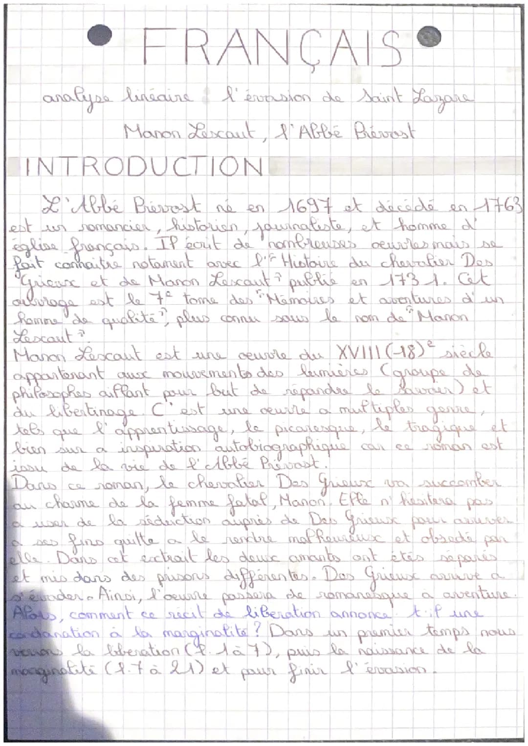 Découvre l'évasion de Manon Lescaut à Saint Lazare et l'hôpital - PDF et analyses!