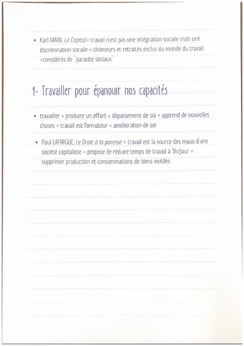 I- Définitions..
●
●
Philosophie
LE TRAVAIL ET LA TECHNIQUE
• Jeu : Activité choisie librement caractérisée par l'amusement (contraire du
tr
