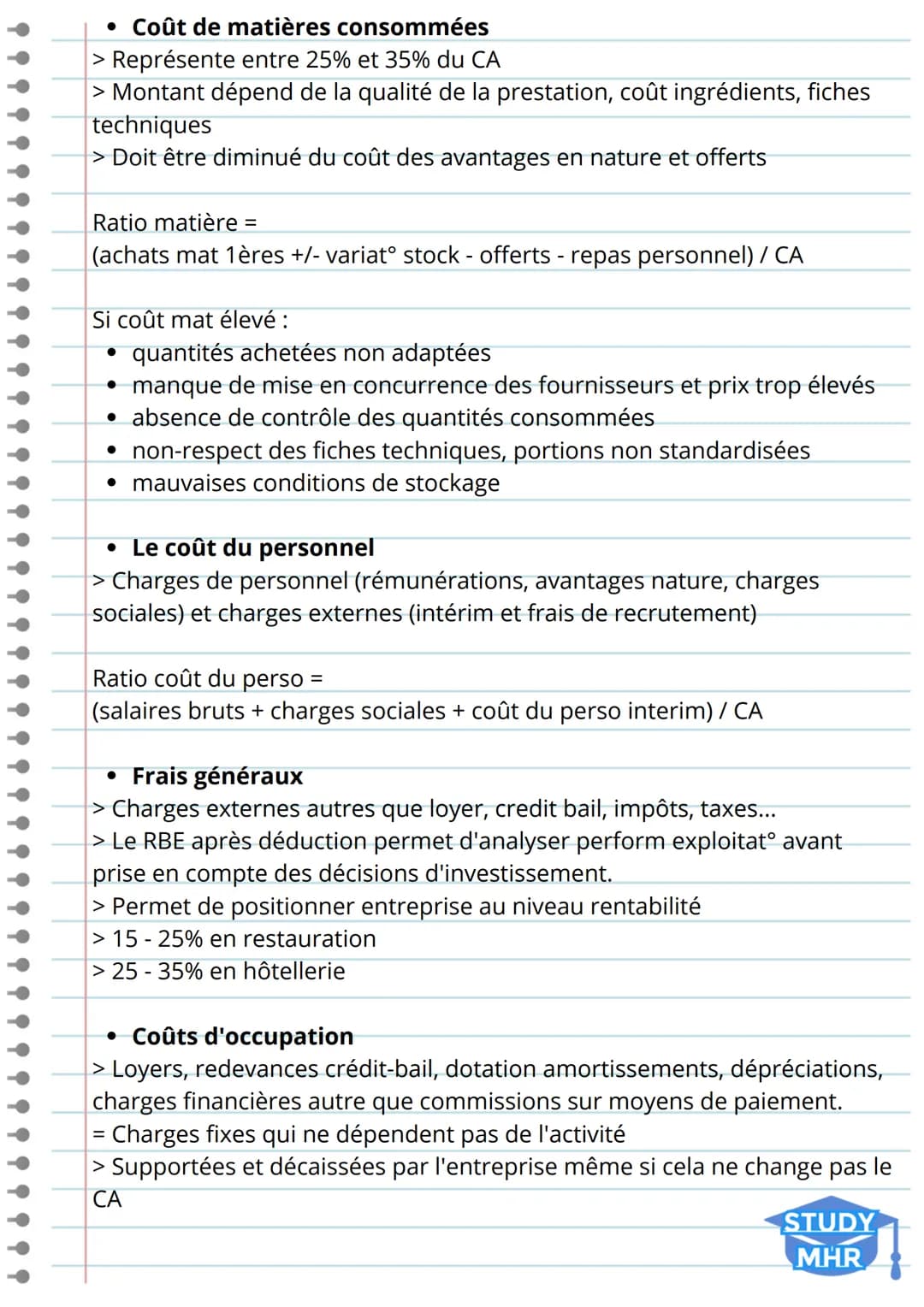 L'analyse de la performance
d'exploitation
1) Les Soldes intermédiaires de gestion
> Identifier et analyser les éléments ayant contribués à 
