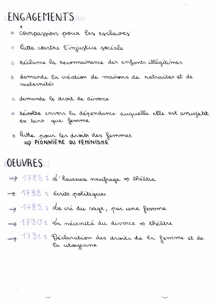 de Gouges
BIOGRAPHIE
MARIE
GOUZE
OLYMPE DE
GOUGES
CONTEXTE
Louis XV
1748
1793
Exclavage
FEMME
POLITIQUE
Idées nouvelles
DDHC
ECRIVAINE
DRAMA