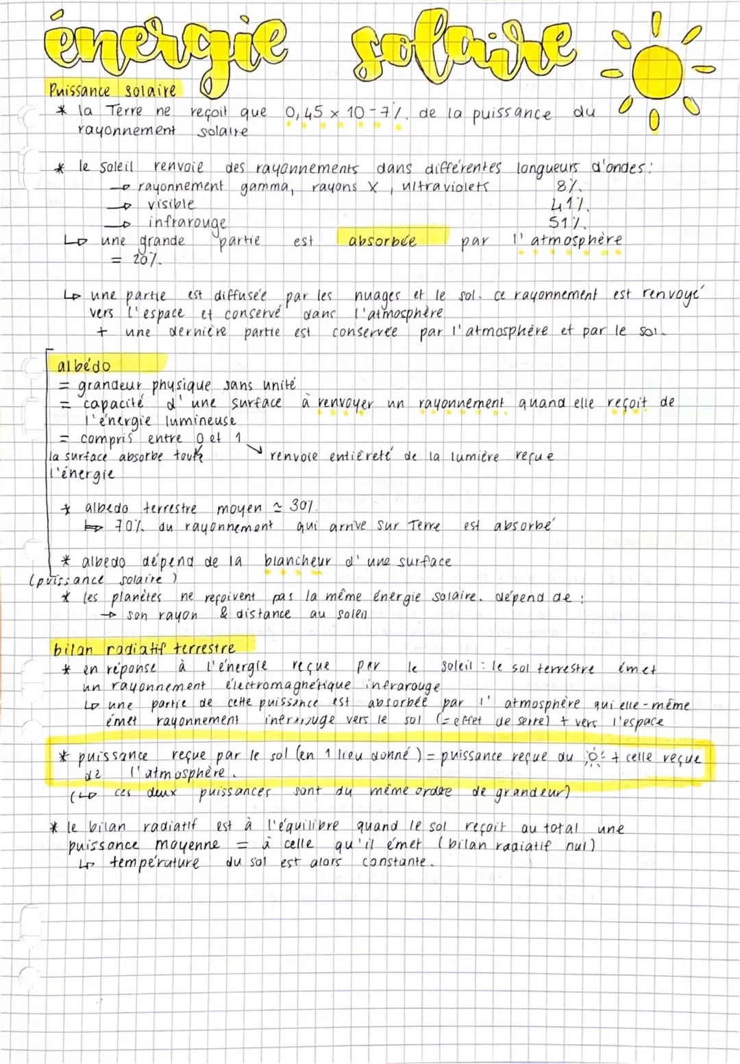 Exercice Corrigé Bilan Radiatif Terrestre PDF: Schéma et Formule - Enseignement Scientifique SVT