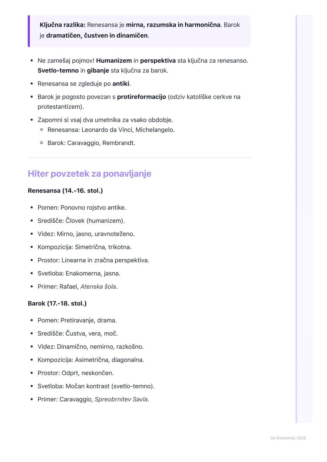 # Renesansa in barok

Uvod v renesanso in barok

To sta dve pomembni umetnostni obdobji, ki sta sledili srednjemu veku. Glavna
sprememba je 