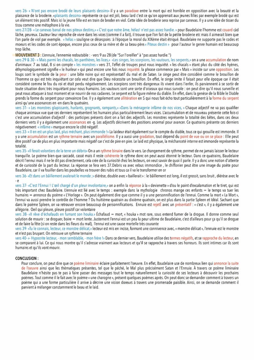 Les Fleurs du Mal & ses oeuvres complémentaires
COMMENTAIRES LINÉAIRES Les Fleurs du Mal_analyse « Au lecteur », LECTURE_PAGES 12 À 13
Charl