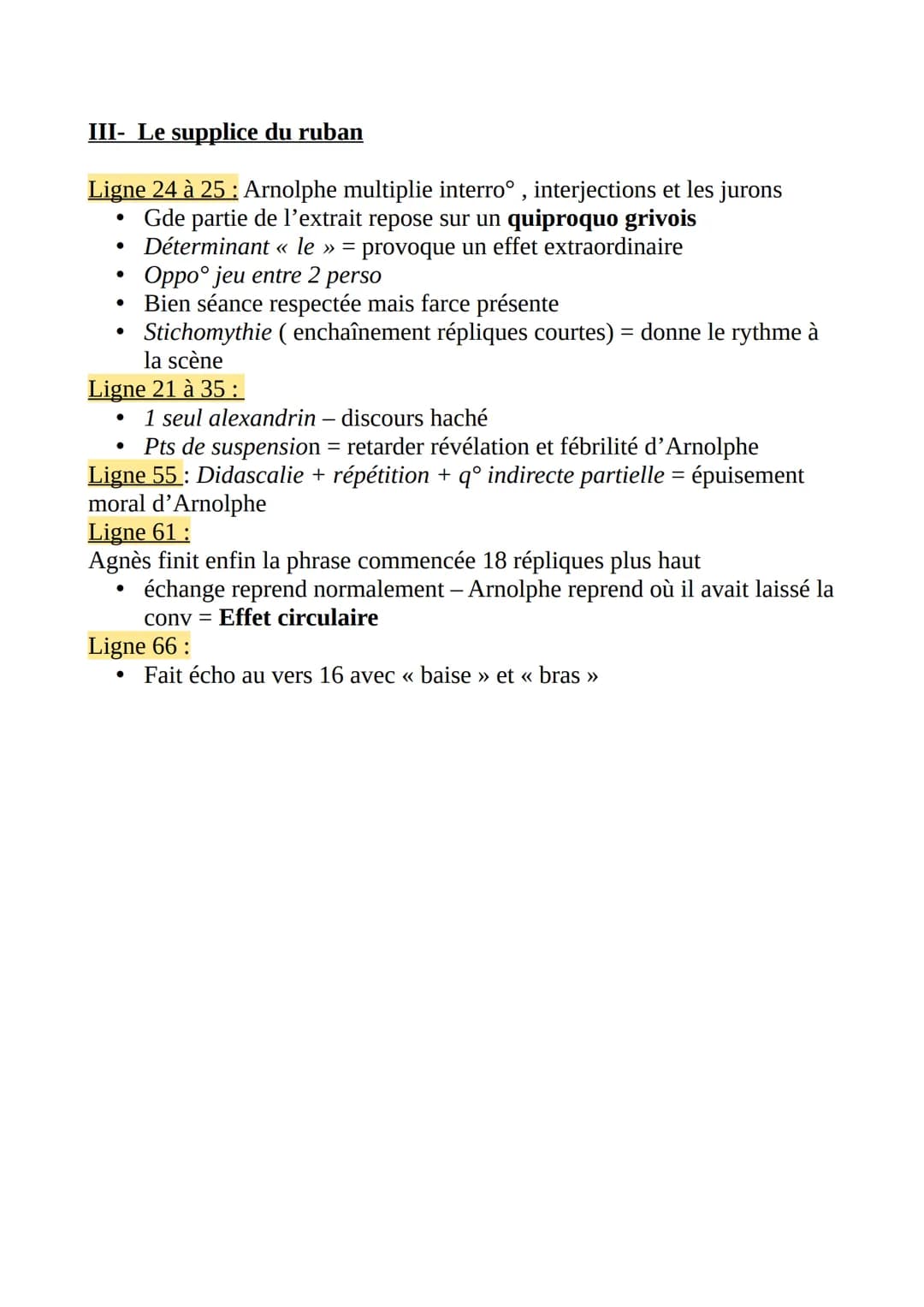 Introduction
●
FRANÇAIS 5
Présenter Molière + œuvre
œuvre écrite en 1662
●
Projet de lecture : En quoi cette scène repose-t-elle sur un quip