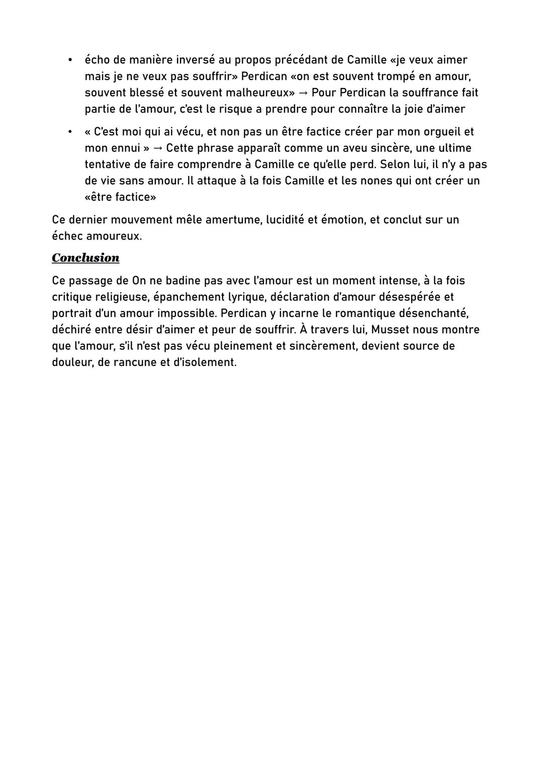 Scène du débat de Camille et Perdican
Introduction
La question de la passion amoureuse souvent abordés dans la tragédie, met au
centre de se
