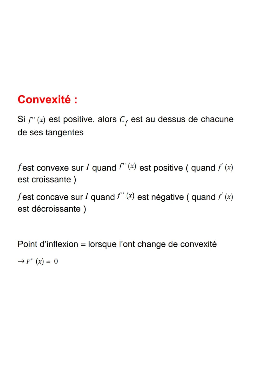 f(x)
Dérivation
F(x) est dérivable en a s'il existe un réel L, tel que :
lim
h→0
Le taux d'accroissement s'exprime : ƒ (a+h) − ƒ (a)
h
Équat
