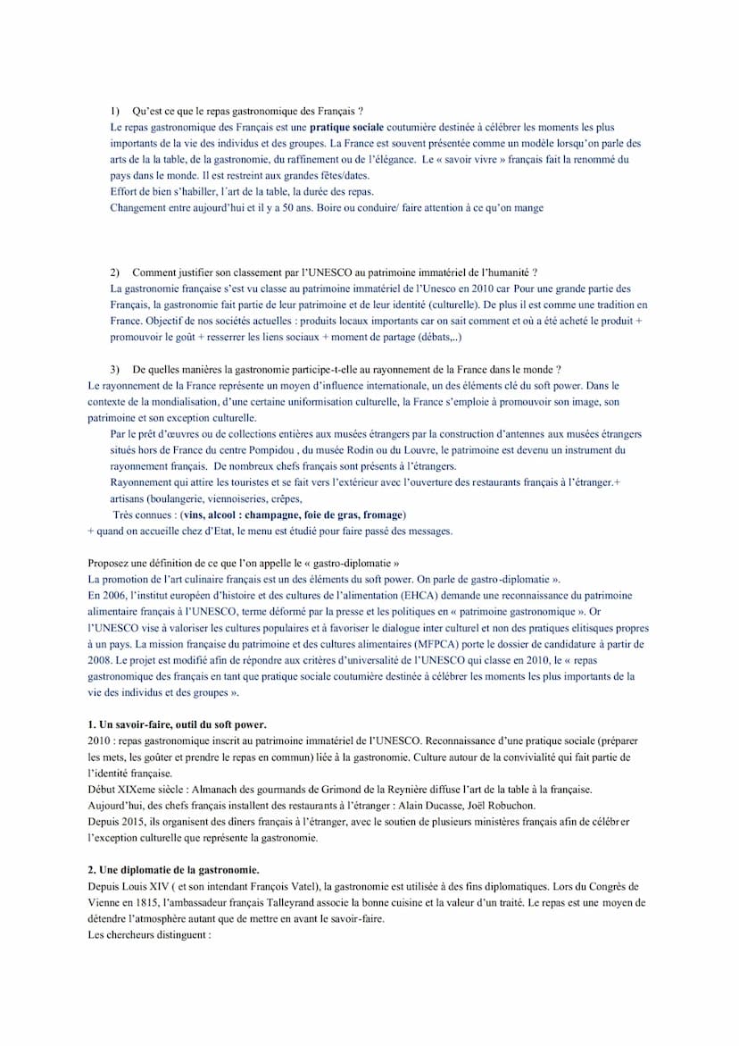 Thème 4: Étude conclusive: La France et le patrimoine, des actions majeures de valorisation et de protection.
Problématique : Quelle politiq