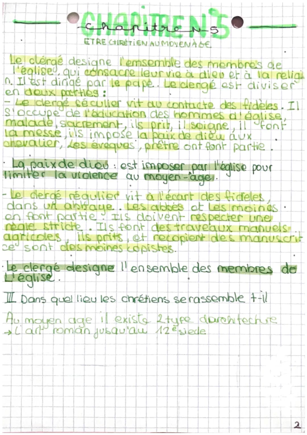 charitren's
ÊTRE CHRÉTIEN AU MOYEN-AGE
I comment la religion est au coeur des hommes
au Moyen âge?
La chose la plus importante pour les chré