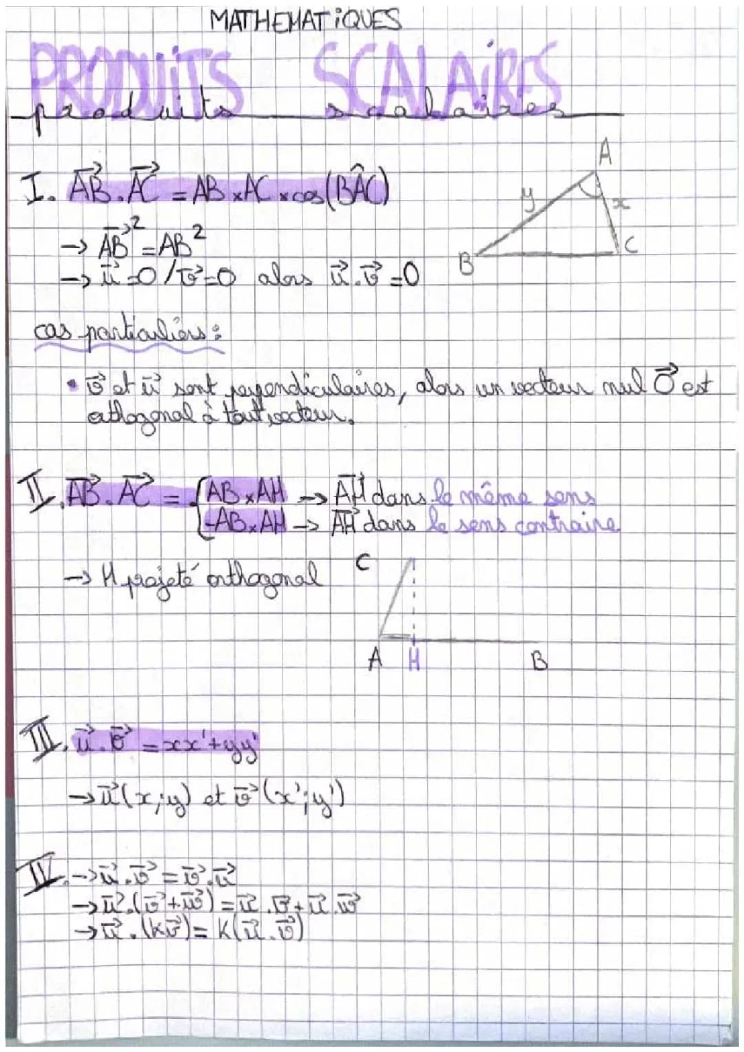 Tout savoir sur le produit scalaire en géométrie mathématique et les vecteurs orthogonaux