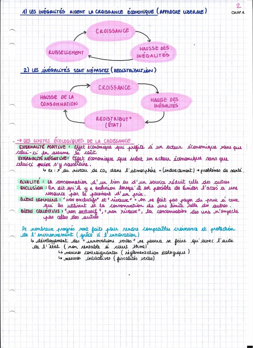 :
CHAPITRE A QUELS SONT LES SOURCES ET LES
1
DÉFIS DE LA CROISSANCE
ECONOMIQUE ?
CROISSANCE ÉCONOMIQUE.
↳s indicateur mesurant l' accroissem