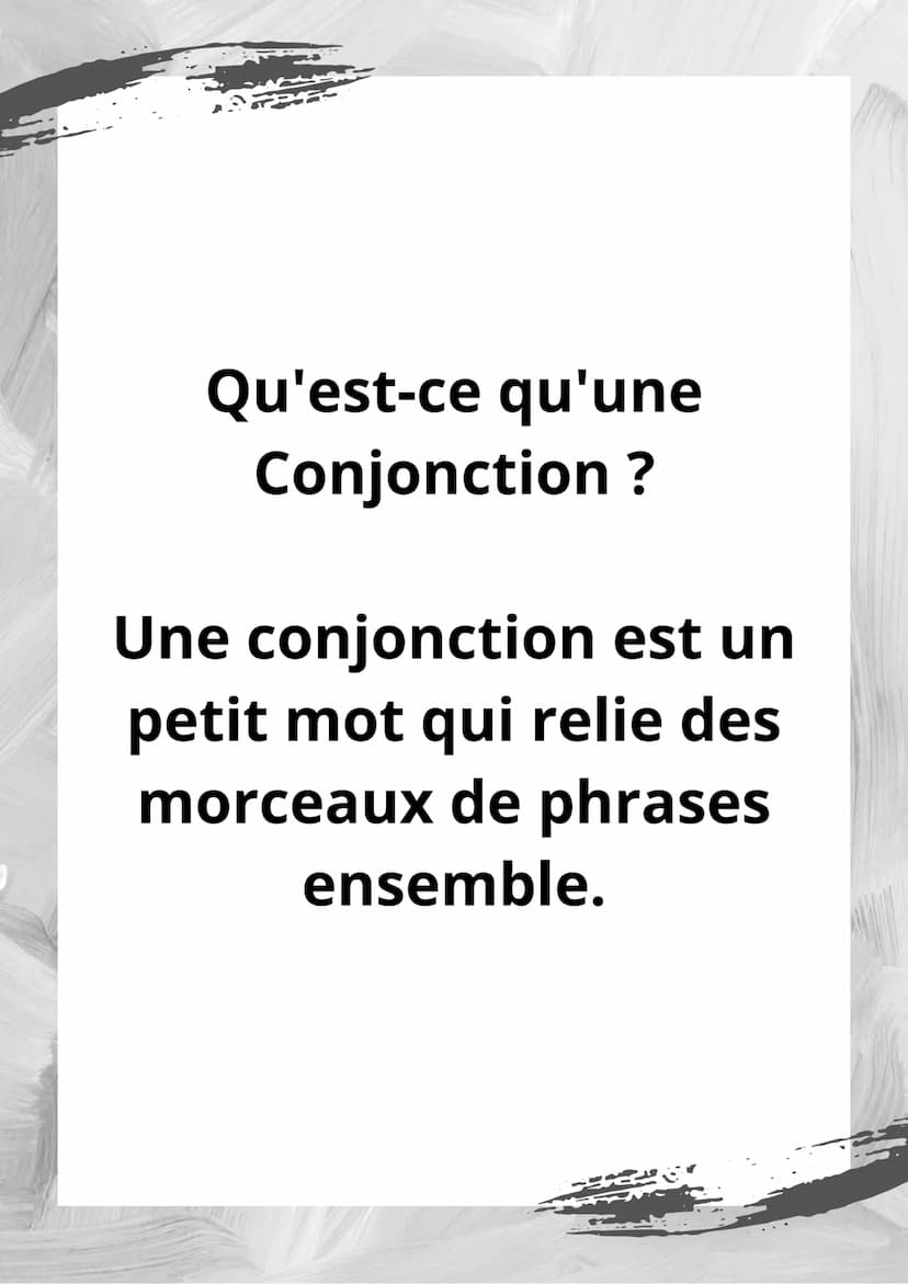 PRE
Les Conjonction P
Qu'est-ce qu'une
Conjonction ?
Une conjonction est un
petit mot qui relie des
morceaux de phrases
ensemble. Les Deux T