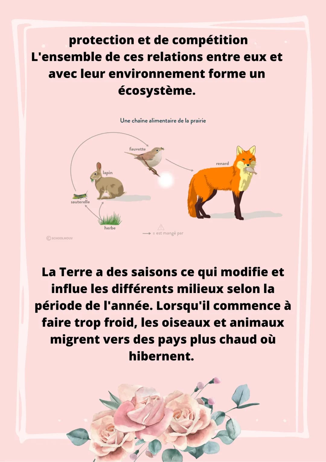 LE PEUPLEMENT D'UN
MILIEU
La Terre est habité de nombreuses espèces
végétales et animales dans des milieux
très variés.
Nous pouvons réalise