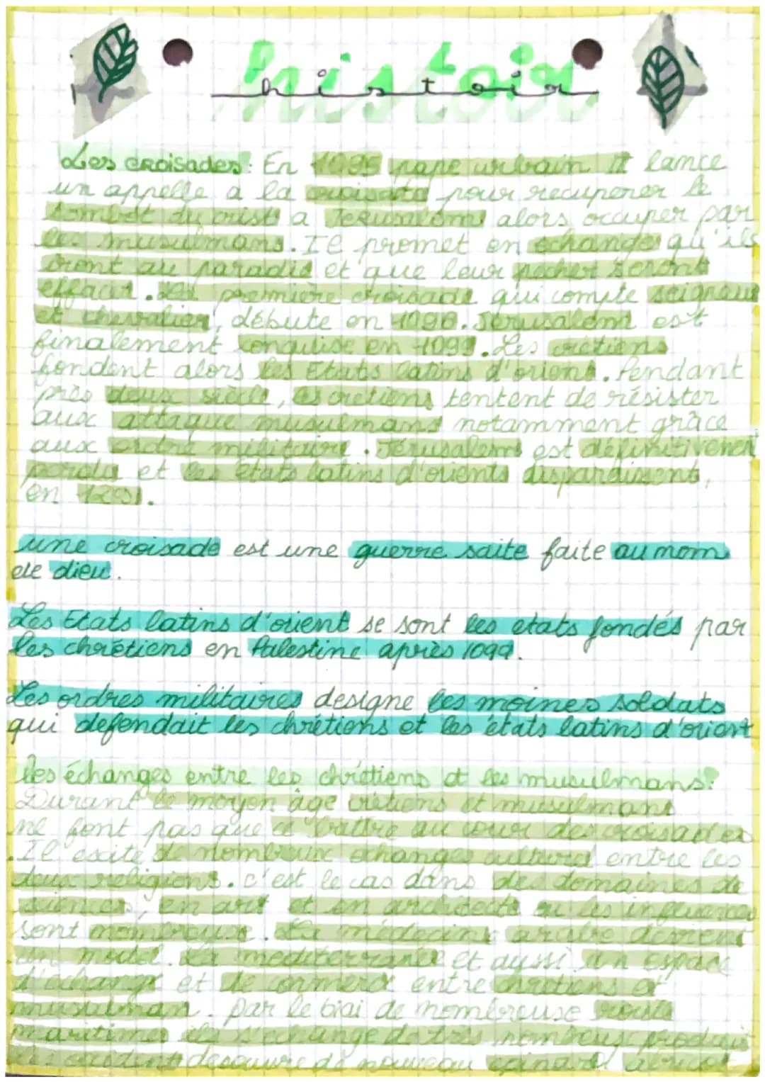 histoi
Les croisades: En 1995 have wibain it lance
un appelle à la risate pour recuperer le
combat du bist a Terinome alors occuper par
les 