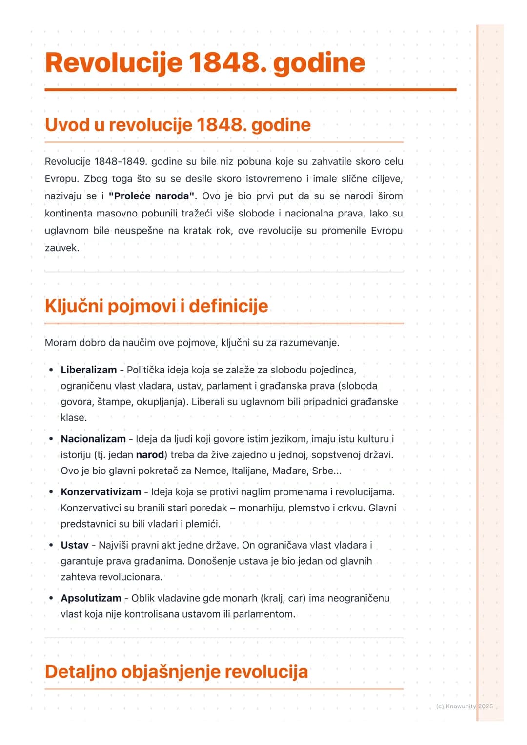 # Revolucije 1848. godine

## Uvod u revolucije 1848. godine

Revolucije 1848-1849. godine su bile niz pobuna koje su zahvatile skoro celu
E