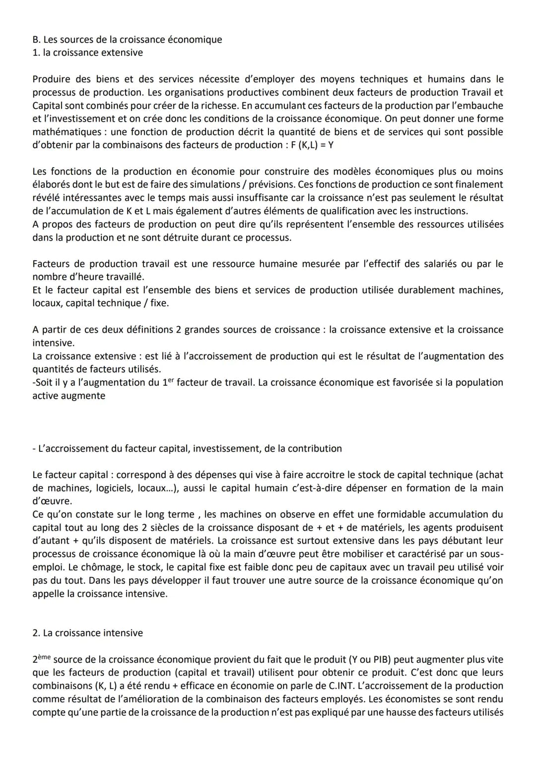 Chapitre 1 : Quelles sont les sources et les défis de la croissance économique ?
1. Le phénomène de la croissance économique
A. La mesure de